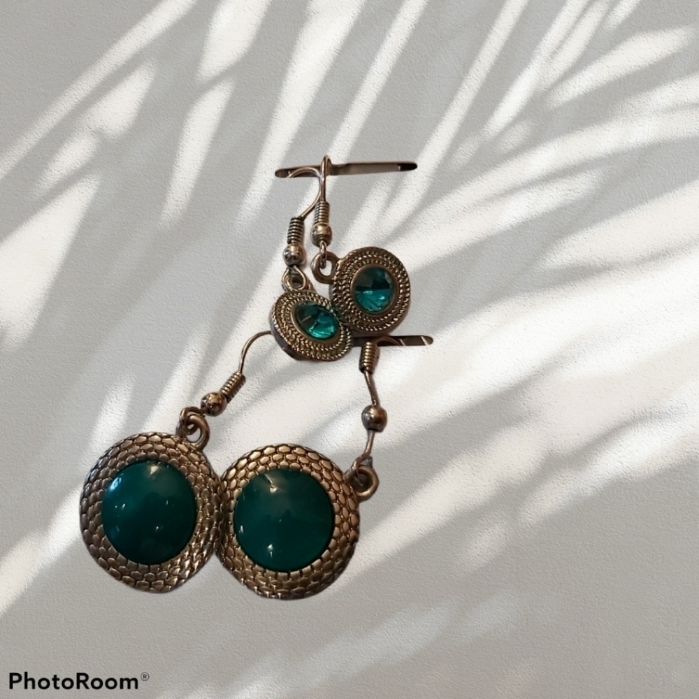 🆕️Blue& silver Beautiful earrings/A1